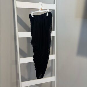 Strapless black dress